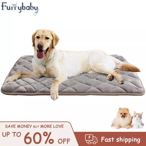Furrybaby Dog Bed Mat Soft Crate Mat with Anti-Slip Bottom Machine Washable Pet Mattress