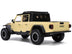 2020 Jeep Gladiator Rubicon Pickup Truck Cream with Roof Rack with Extra Wheels "Just Trucks" Series 1/24 Diecast Model Car by Jada - Minihomy