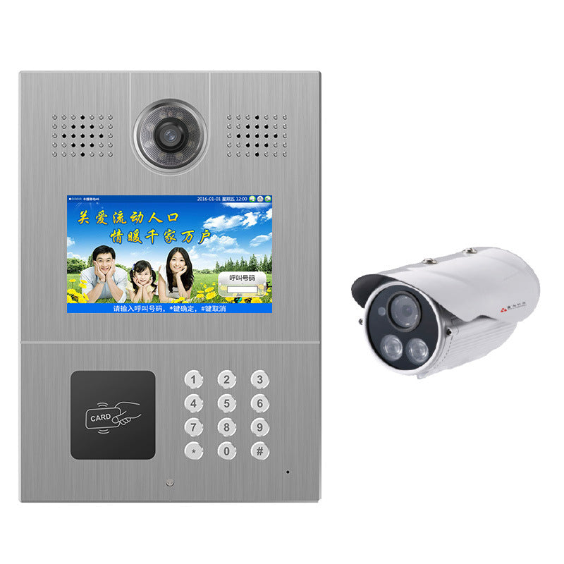 Door interphone visual city entrance guard interlocking OEM processing manufacturer's mobile unlock door