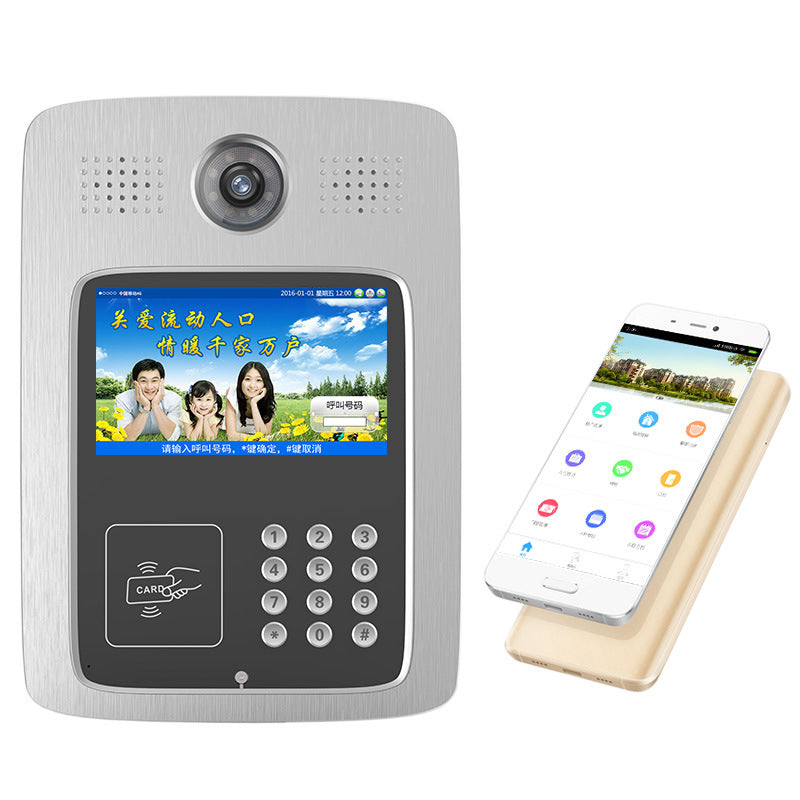 Door interphone visual city entrance guard interlocking OEM processing manufacturer's mobile unlock door