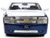 1999 Chevrolet Silverado Dually Pickup Truck Blue Metallic and White with Red Stripes - Minihomy