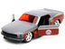 1969 Ford Mustang Silver Metallic and Dark Red and Star Lord Diecast Figure "Marvel Guardians of the Galaxy" - Minihomy