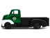 1952 Chevrolet COE Pickup Truck Green Metallic and Black and Green Lantern Diecast Figure "DC Comics" - Minihomy