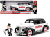 1939 Chevrolet Master Deluxe Black and White "Monopoly" and Mr. Monopoly Diecast Figure "Hollywood Rides" Series 1/24 Diecast Model Car by Jada - Minihomy