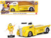 Jada 1/24 Diecast: 1947 Ford COE Flatbed Truck Yellow Metallic, White Top, Yellow M&M Figure "M&M's" "Hollywood Rides" Series - Minihomy