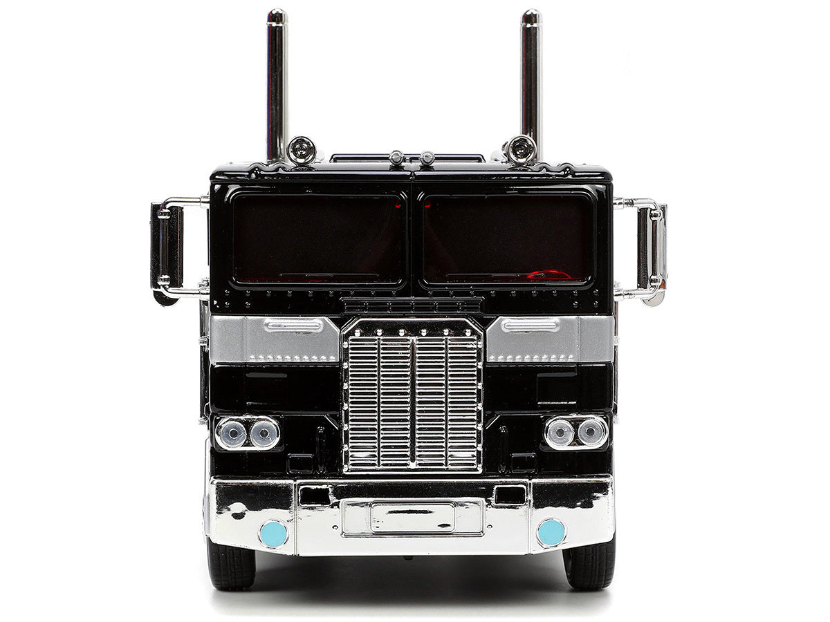 Decepticon Nemesis Prime with Robot on Chassis "Transformers" TV Series "Hollywood Rides" Series 1/24 Diecast Model by Jada - Minihomy