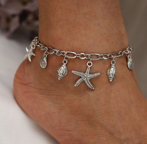 Boho Wave Turtle Pendant Anklet Bracelets For Women 2021 Shell Anklet Bracelets On The Leg Bohemian Foot Ocean Jewelry