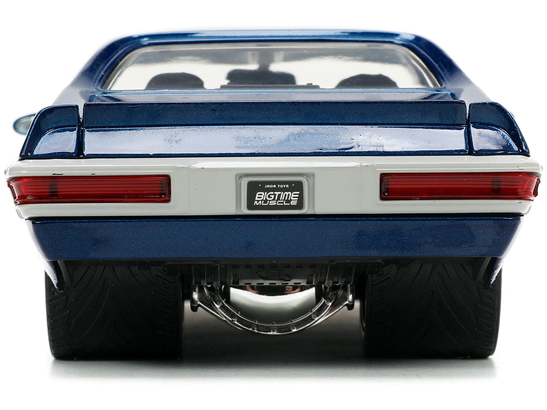 1971 Pontiac GTO Dark Blue Metallic "Bigtime Muscle" Series 1/24 Diecast Model Car by Jada - Minihomy