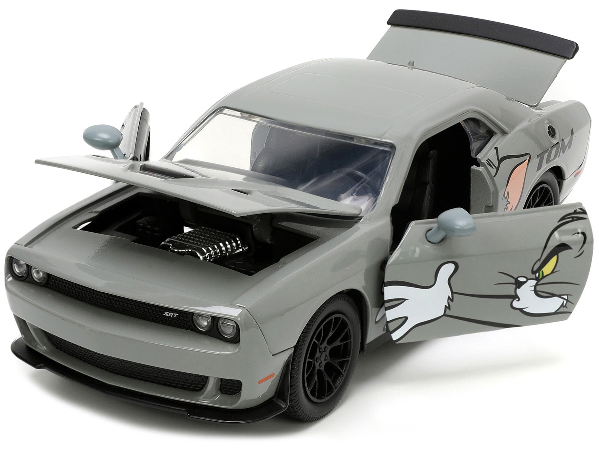 2015 Dodge Challenger Hellcat Gray with "Tom" Graphics and Jerry - Minihomy