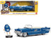 1956 Cadillac Eldorado Convertible Blue Metallic with Cream Interior "Stay Classy" and Blue M&M Diecast Figure - Minihomy