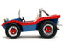 Dune Buggy Red and Blue with Graphics and Spider-Man Diecast Figure "Marvel Spider-Man" 1/24 Diecast Model Car by Jada - Minihomy