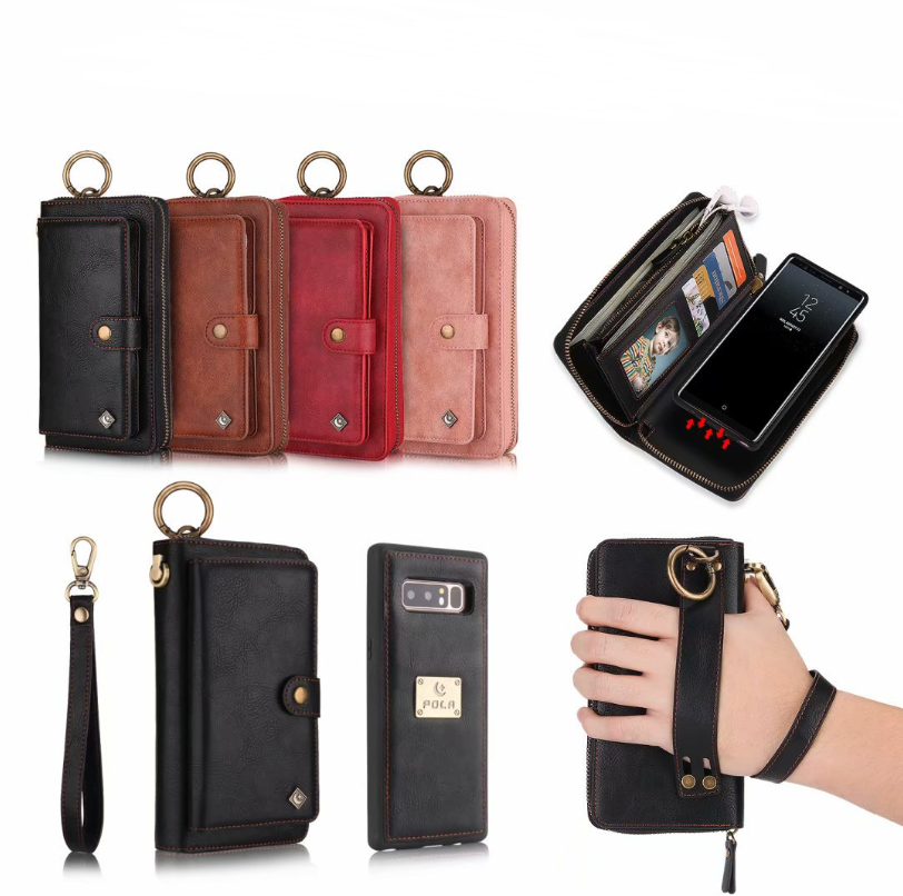 Multi-function Mobile Phone Case Phone Shell Zipper Wallet Set Car Function Phone Case