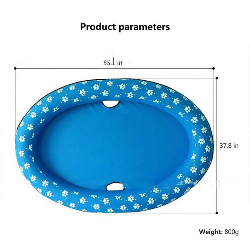 Dog Swimming Pool Inflatable Hammock Pets Pool Floating Bed Spring Summer Swimming Ring - Minihomy