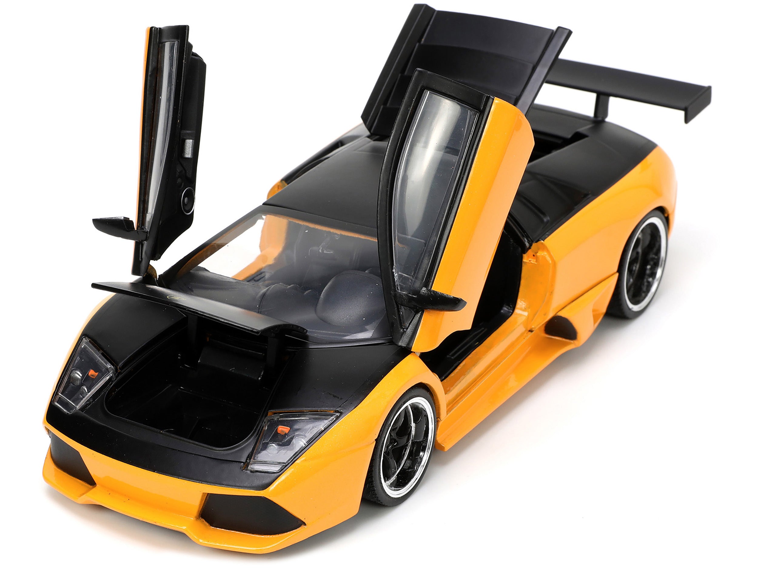 Lamborghini Murcielago LP 640 Yellow Metallic and Matt Black "Hyper-Spec" Series 1/24 Diecast Model Car by Jada - Minihomy