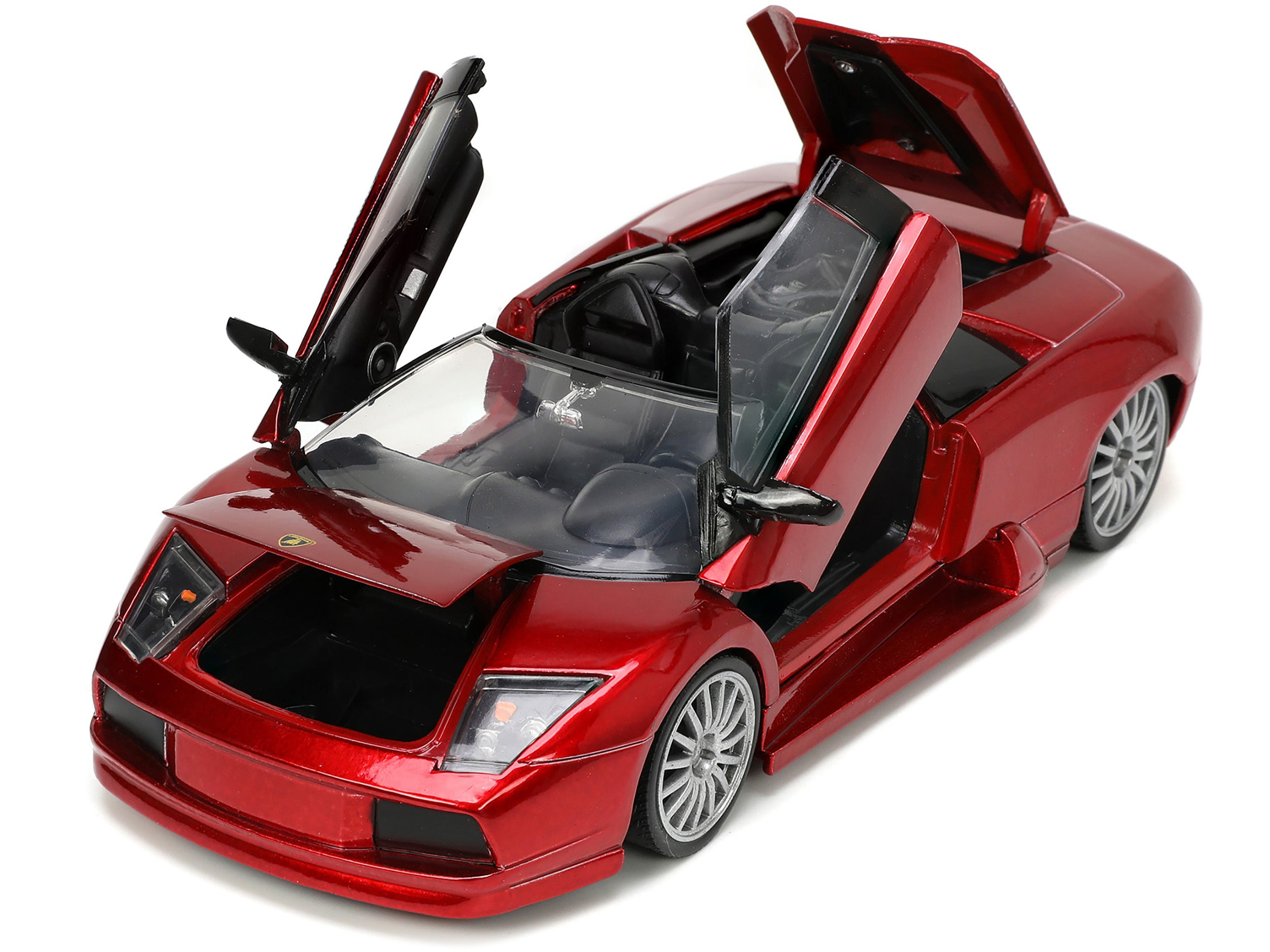 Lamborghini Murcielago Roadster Red Metallic "Hyper-Spec" Series 1/24 Diecast Model Car by Jada - Minihomy