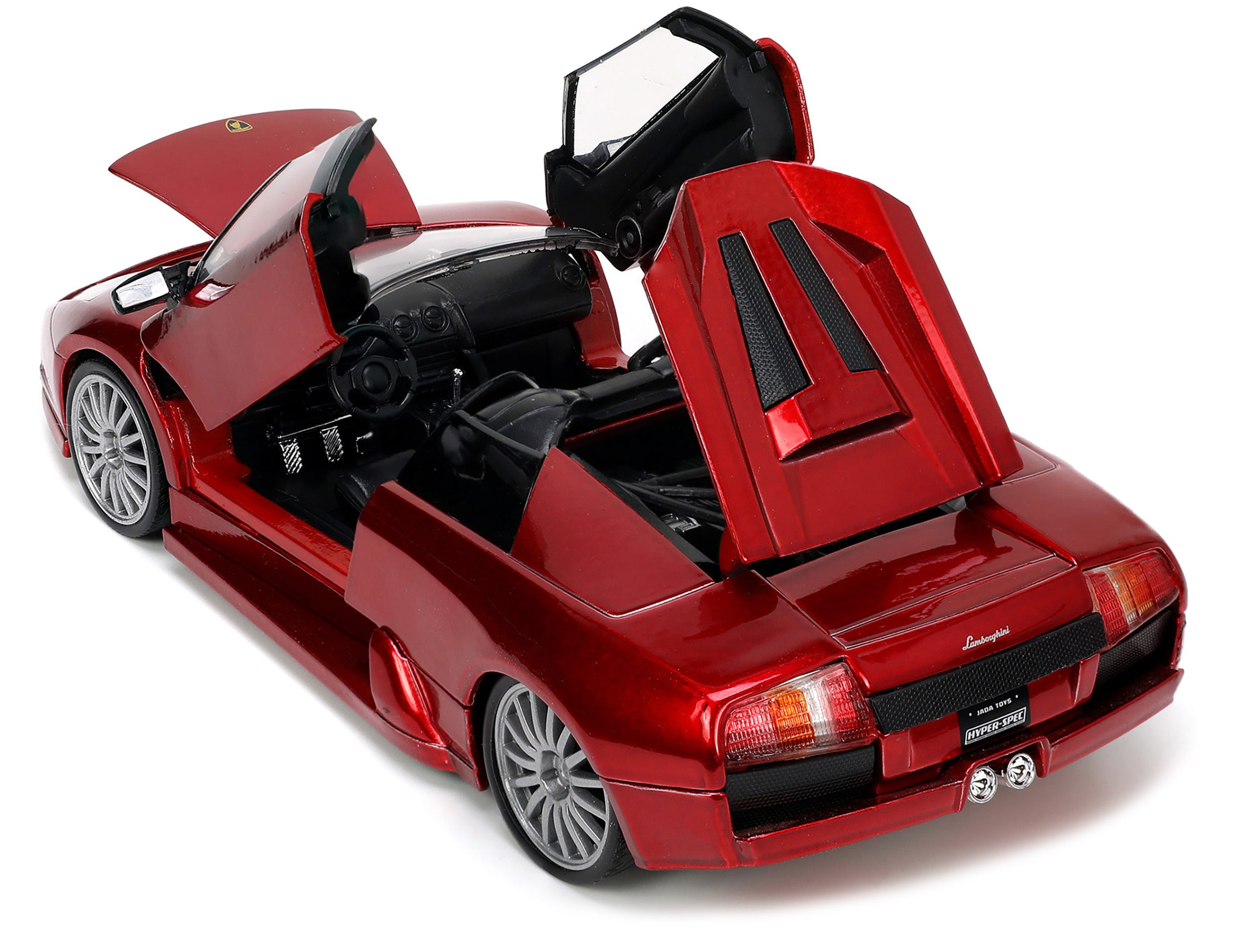 Lamborghini Murcielago Roadster Red Metallic "Hyper-Spec" Series 1/24 Diecast Model Car by Jada - Minihomy