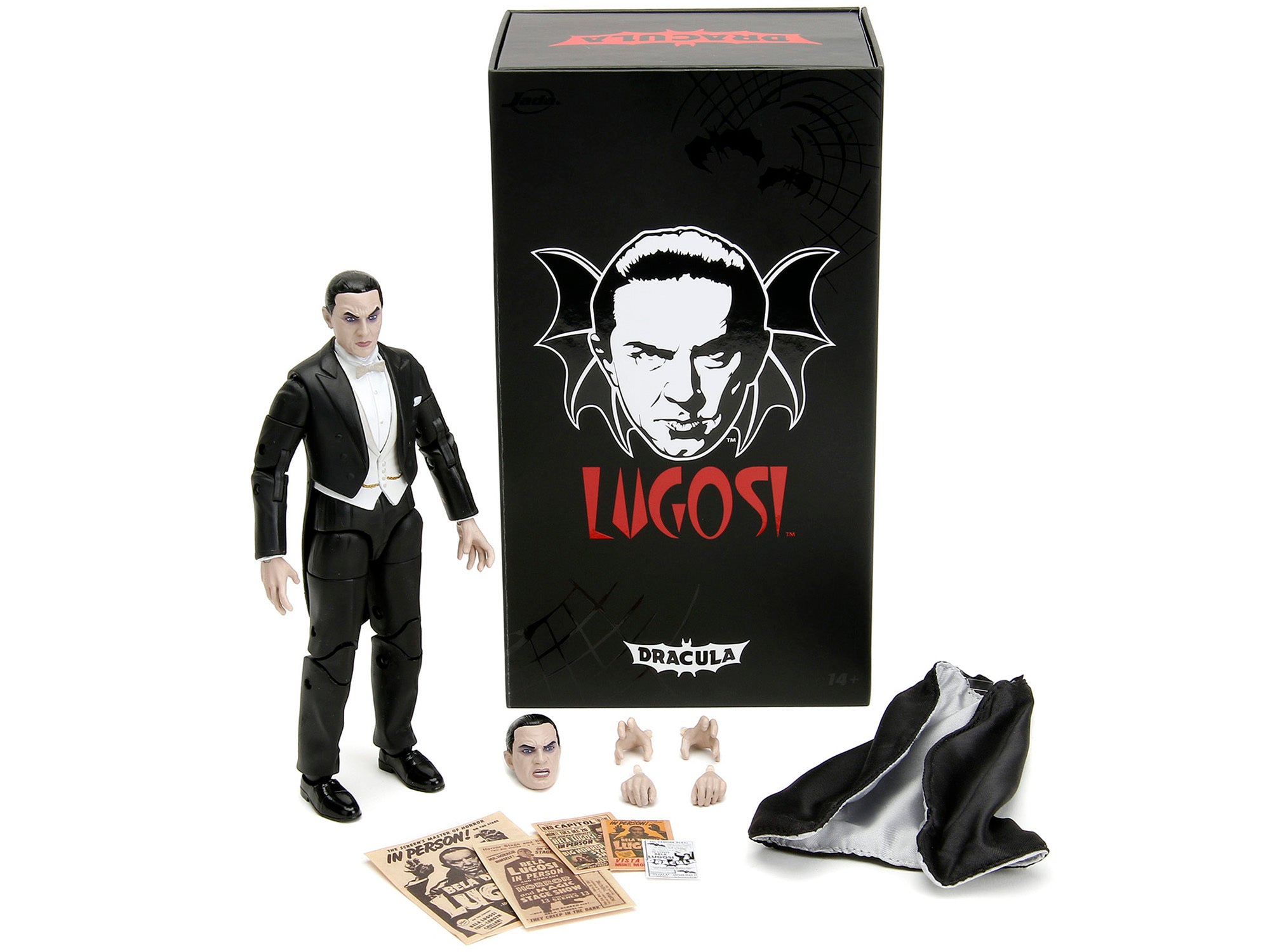 Bela Lugosi Dracula 6" Moveable Figure with Accessories by Jada - Minihomy