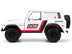 1973 Ford Bronco #008 White with Red and Black Stripes and Red Interior with Extra Wheels "Just Trucks" Series 1/24 Diecast Model Car by Jada - Minihomy