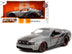 2010 Ford Mustang GT Matt Gray Metallic with Black Graphics and Stripes "Ford Performance" "Bigtime Muscle" Series 1/24 Diecast Model Car by Jada - Minihomy