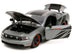 2010 Ford Mustang GT Matt Gray Metallic with Black Graphics and Stripes "Ford Performance" "Bigtime Muscle" Series 1/24 Diecast Model Car by Jada - Minihomy