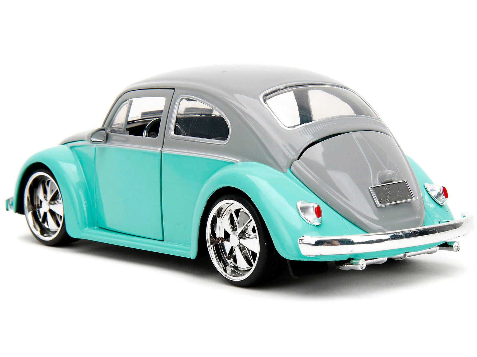 1959 Volkswagen Beetle Gray and Light Blue "Punch Buggy" Series 1/24 Diecast Model Car by Jada - Minihomy