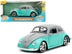 1959 Volkswagen Beetle Gray and Light Blue "Punch Buggy" Series 1/24 Diecast Model Car by Jada - Minihomy