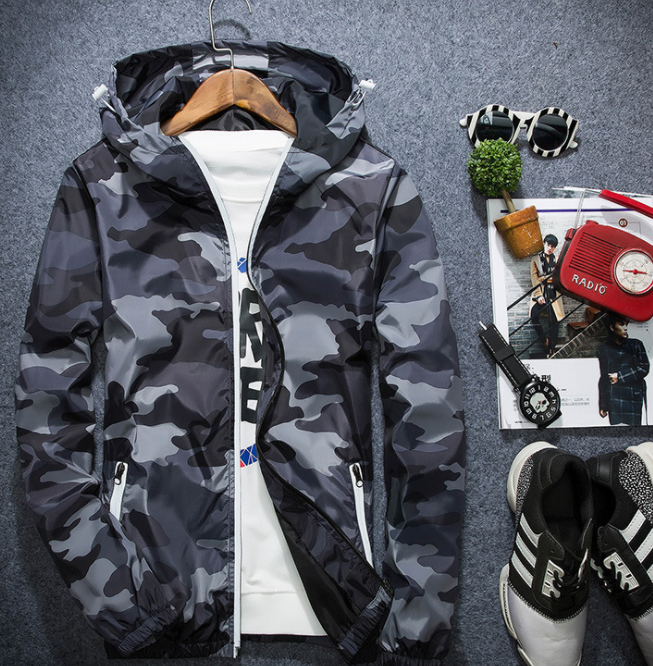 Spring Camouflage Jackets Casual Mens Coat