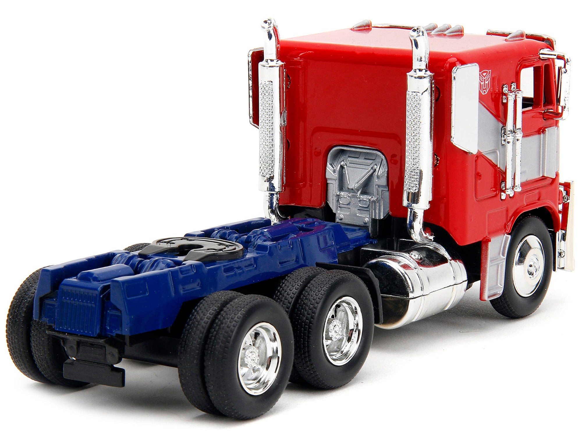 Optimus Prime Tractor Truck Red and Blue with Silver Stripes - Minihomy