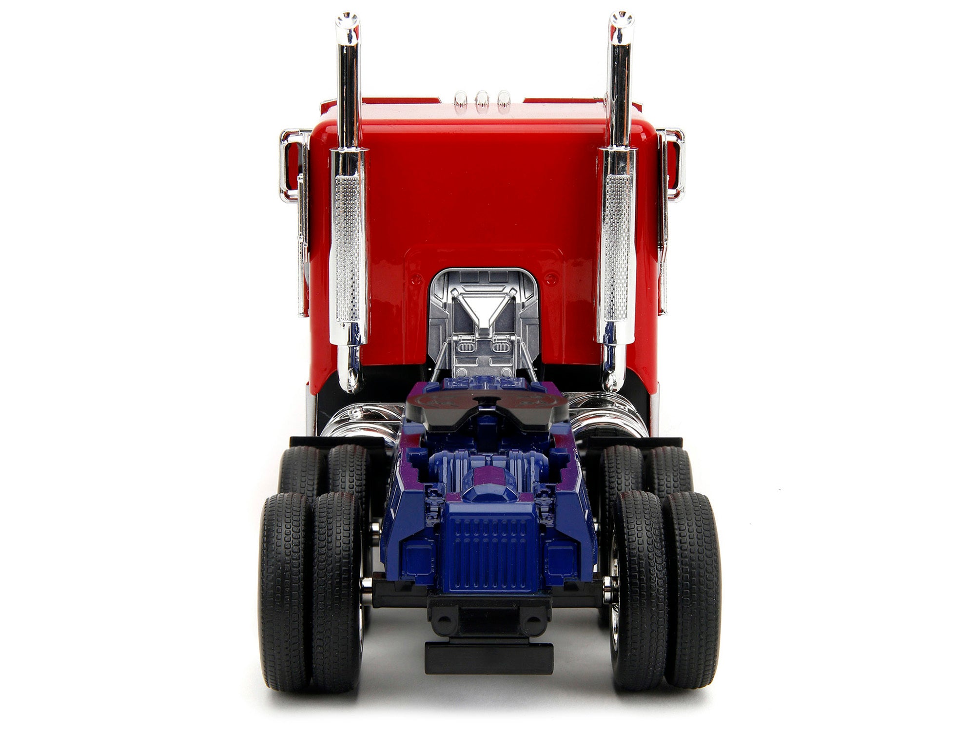 Optimus Prime Tractor Truck Red and Blue with Silver Stripes - Minihomy