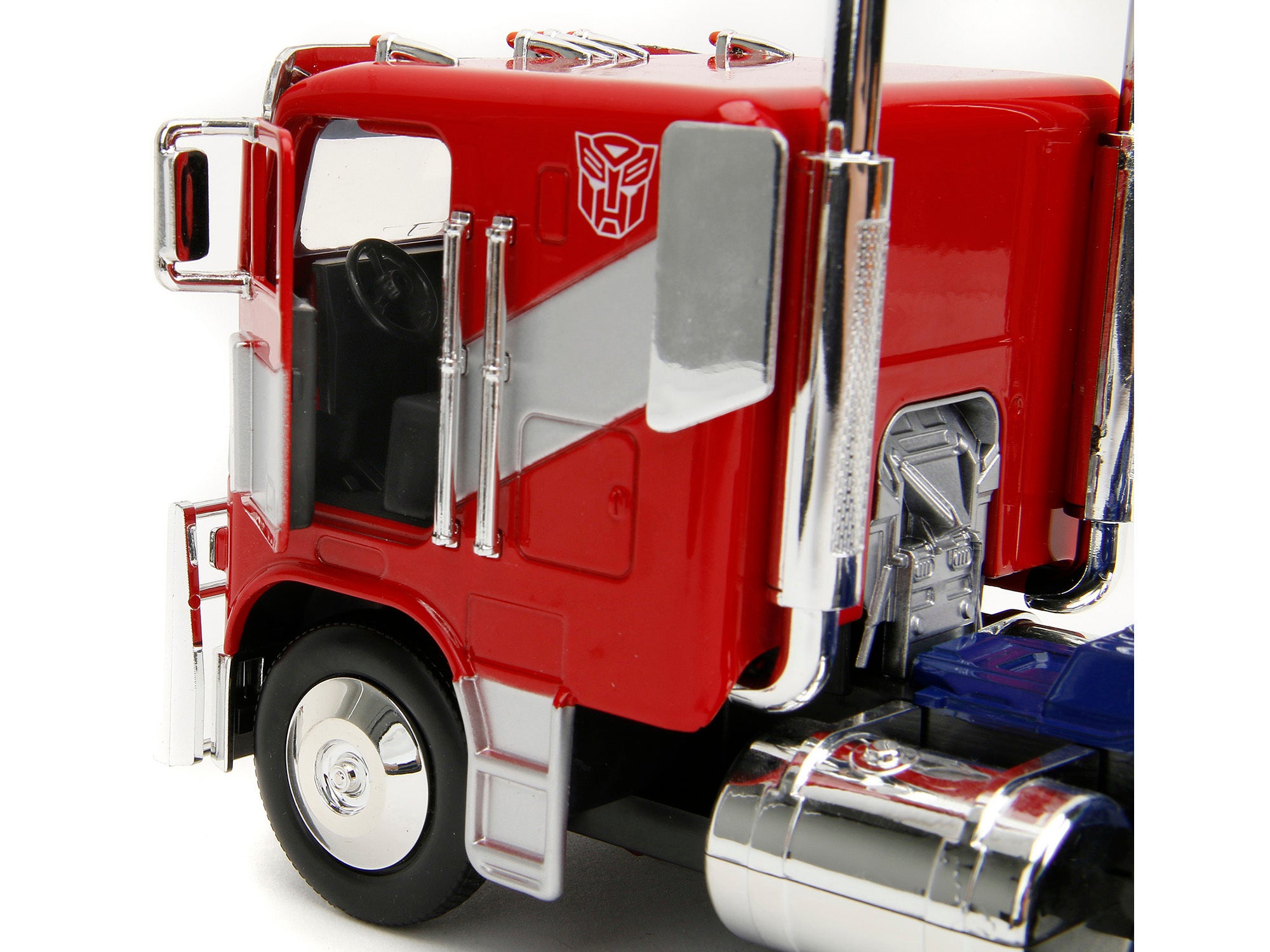 Optimus Prime Tractor Truck Red and Blue with Silver Stripes - Minihomy