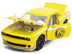 2015 Dodge Challenger SRT Hellcat Yellow with Graphics and Yellow Ranger Diecast Figure "Power Rangers" - Minihomy