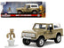 1973 Ford Bronco Gold Metallic with White Top and Groot Diecast Figure "Guardians of the Galaxy" "Marvel" Series 1/32 Diecast Model Car by Jada - Minihomy