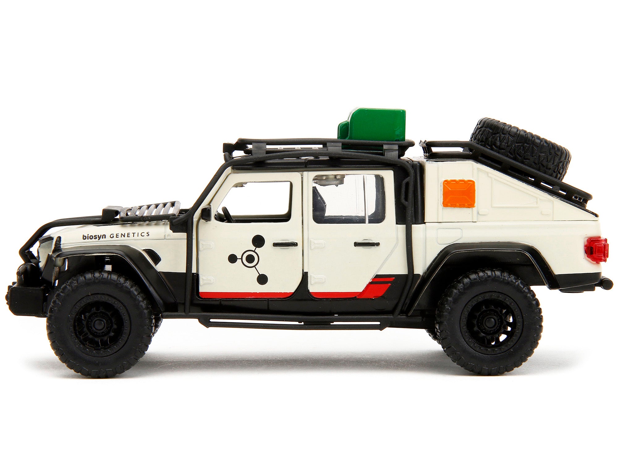 Jeep Gladiator Pickup Truck with Equipment Shell Beige with Graphics "Biosyn Genetics" - Minihomy