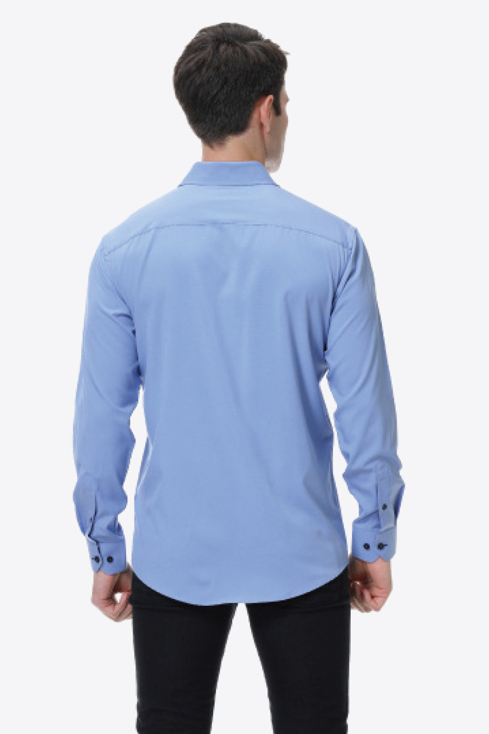 Button-Up Long Sleeve Pocket Shirt - Minihomy