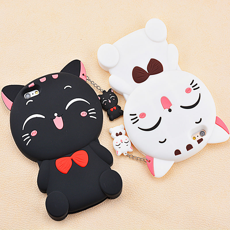 Lucky Cat Soft Silicone Phone Case Cover