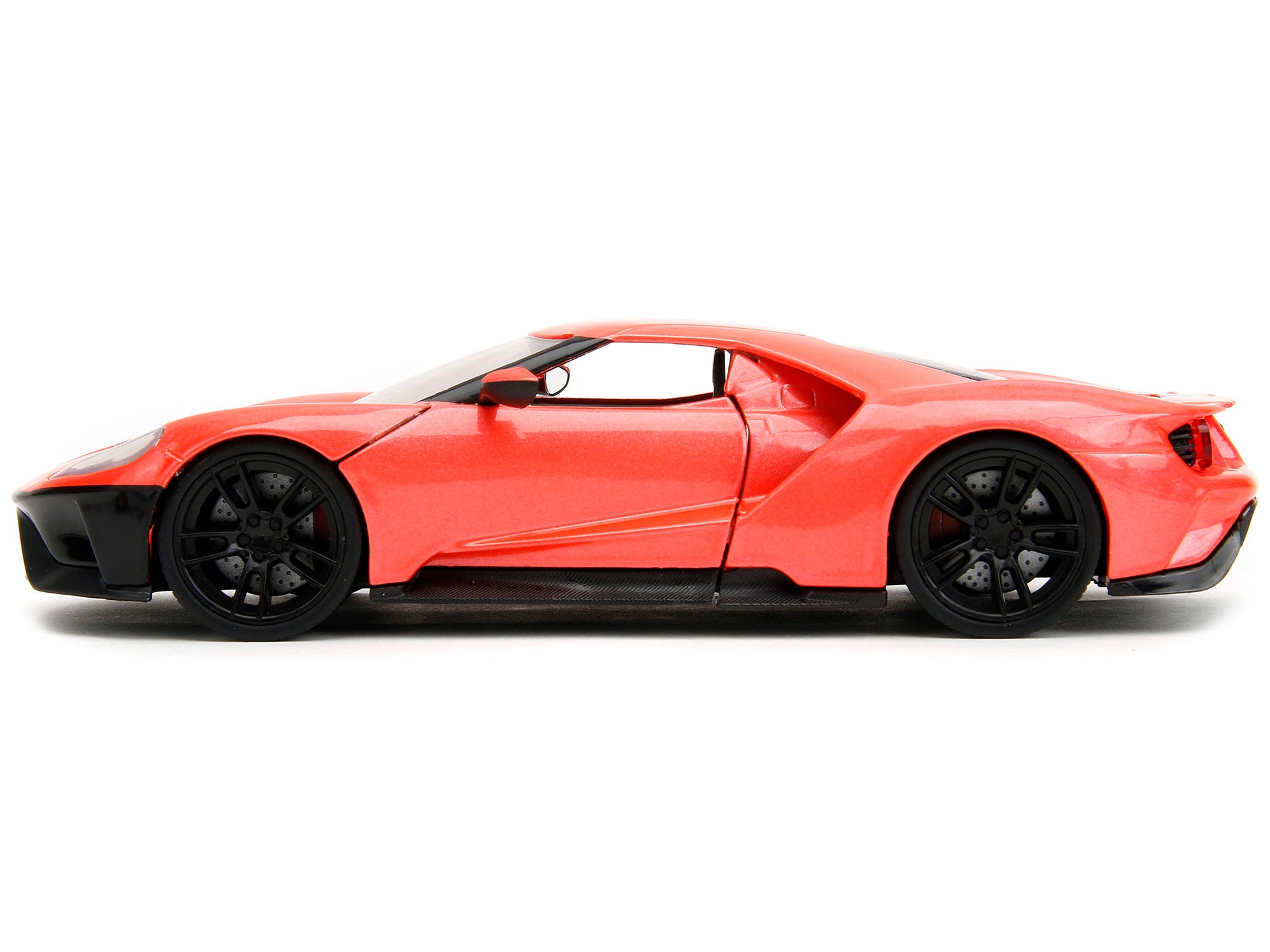 2017 Ford GT Light Red Metallic with Black Stripe "Pink Slips" Series 1/24 Diecast Model Car by Jada - Minihomy