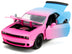 2015 Dodge Challenger SRT Hellcat Pink and Blue "Pink Slips" Series 1/24 Diecast Model Car by Jada - Minihomy