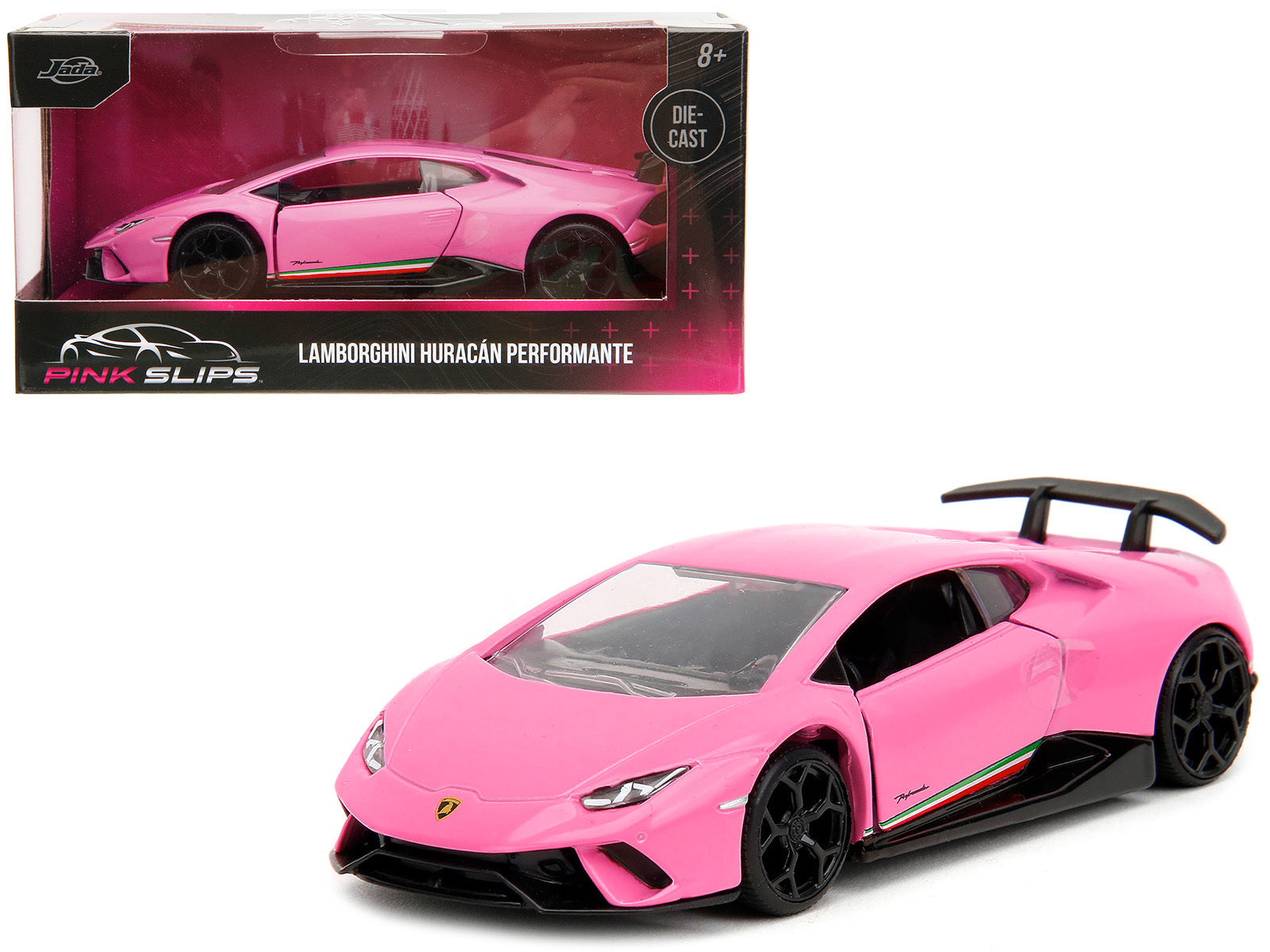 Lamborghini Huracan Performante Matt Pink "Pink Slips" Series 1/32 Diecast Model Car by Jada - Minihomy