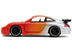 Porsche 911 GT3 RS Matt Orange and Silver Metallic "Pink Slips" Series 1/32 Diecast Model Car by Jada - Minihomy