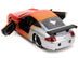 Porsche 911 GT3 RS Matt Orange and Silver Metallic "Pink Slips" Series 1/32 Diecast Model Car by Jada - Minihomy