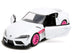 2020 Toyota Supra White Metallic with Pink Wheels "Pink Slips" Series 1/32 Diecast Model Car by Jada - Minihomy