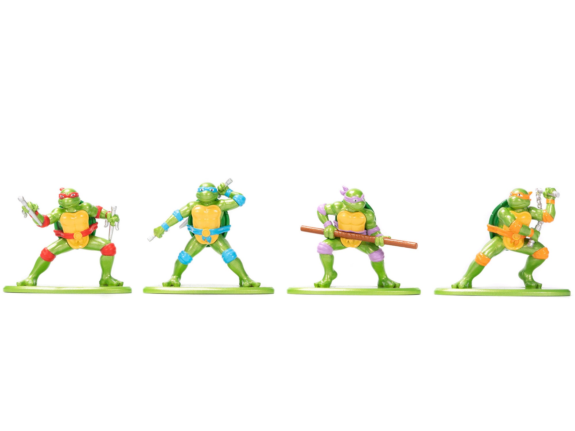 "Teenage Mutant Ninja Turtles" Turtle Lair Diorama Set with Figures and Party Wagon "Nano Scene" Series Model by Jada