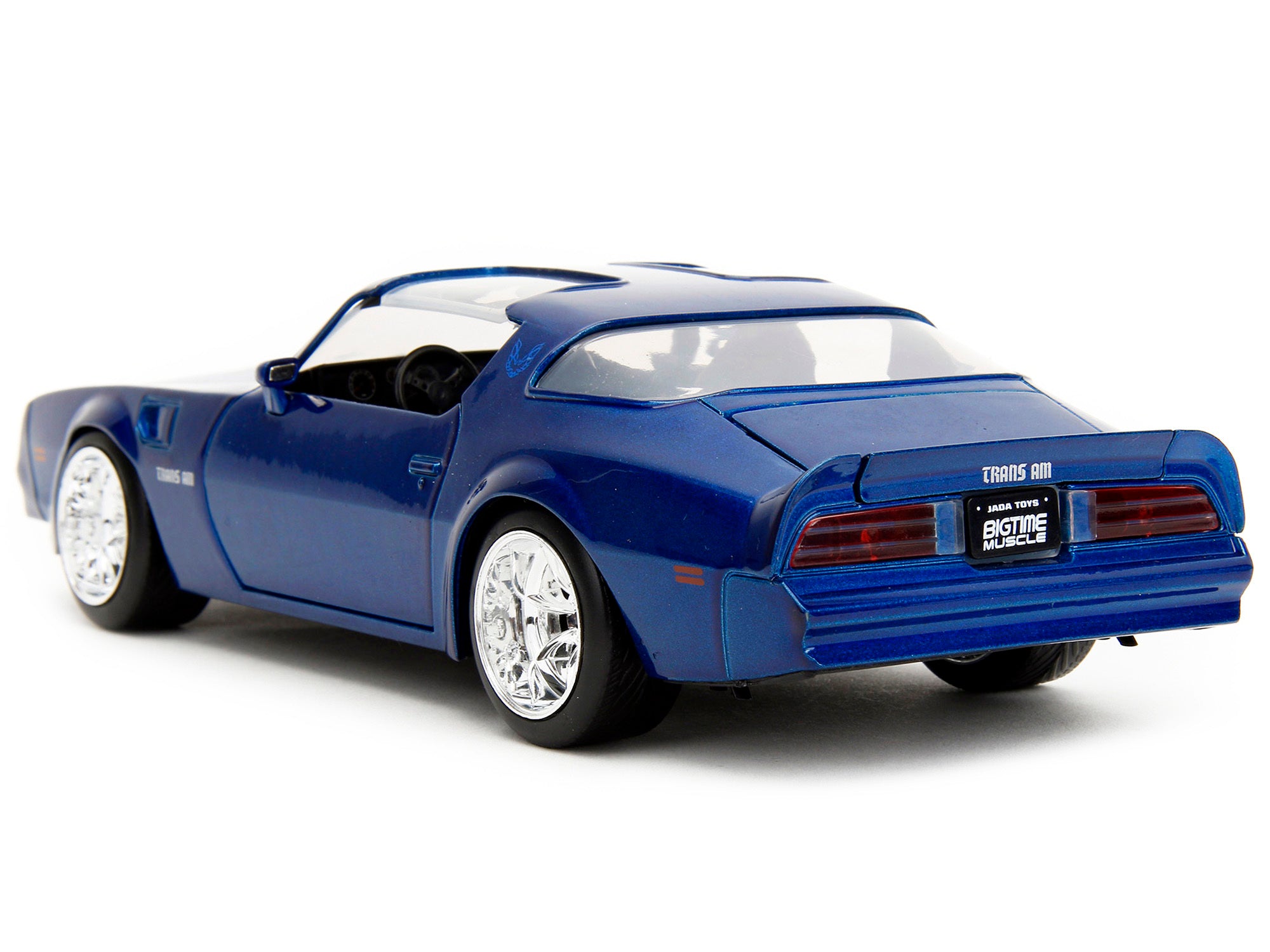 1977 Pontiac Firebird Trans Am Blue Metallic "Bigtime Muscle" Series 1/24 Diecast Model Car by Jada - Minihomy