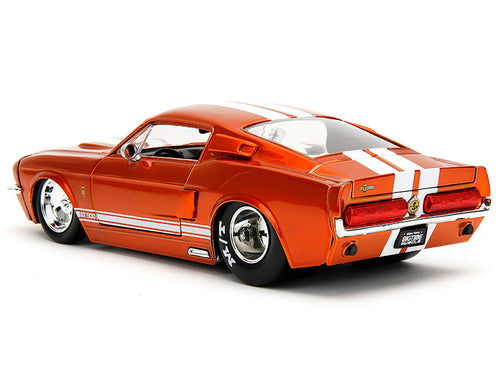 1967 Ford Mustang Shelby GT500 Candy Orange with White Stripes 