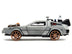 DeLorean DMC (Time Machine) Brushed Metal Train Wheel Version (1990) Movie "Hollywood Rides" - Minihomy