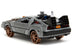 DeLorean DMC (Time Machine) Brushed Metal Train Wheel Version (1990) Movie "Hollywood Rides" - Minihomy