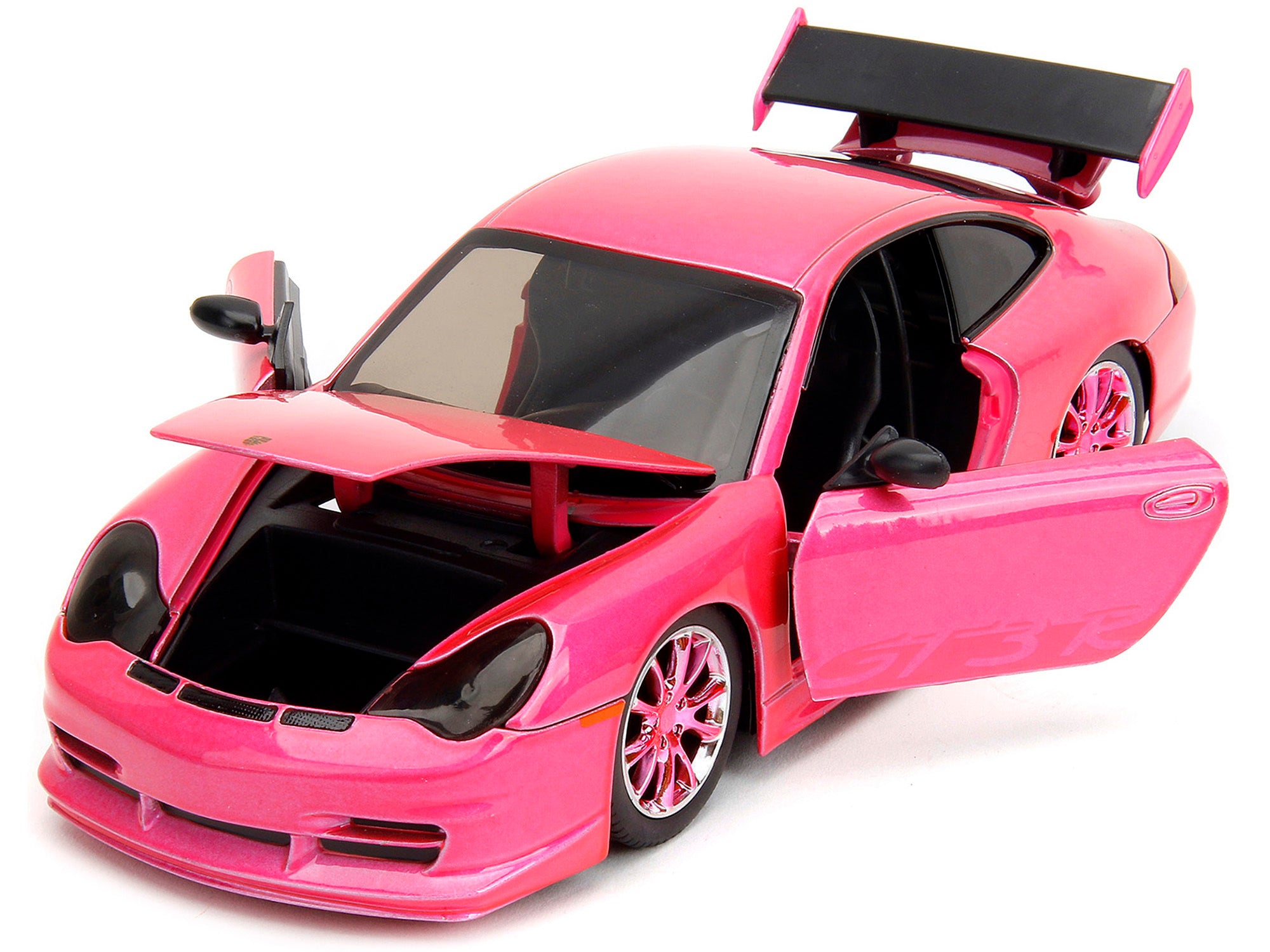 Porsche 911 GT3 RS Pink Metallic with Pink Wheels "Pink Slips" Series 1/24 Diecast Model Car by Jada - Minihomy