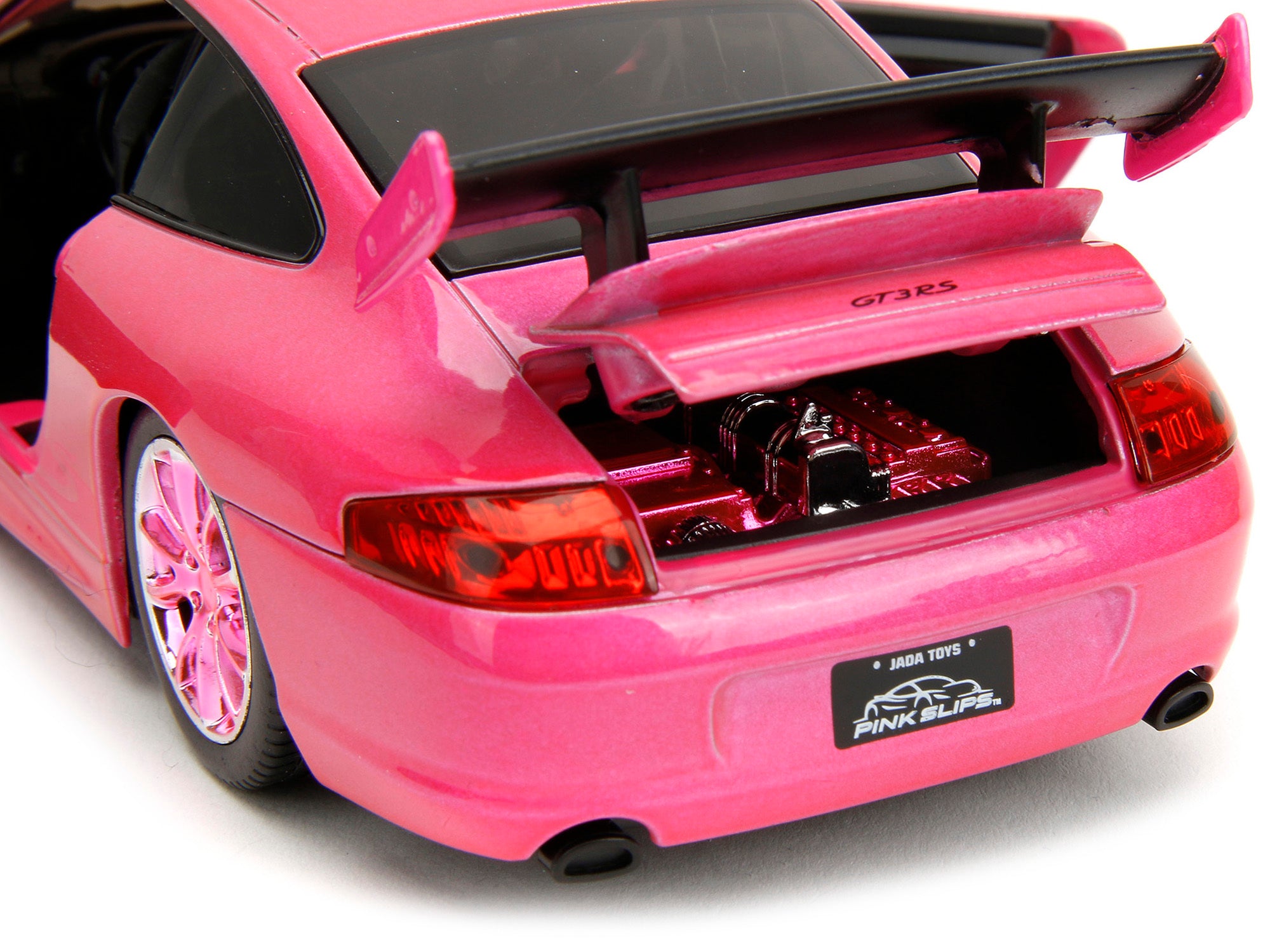 Porsche 911 GT3 RS Pink Metallic with Pink Wheels "Pink Slips" Series 1/24 Diecast Model Car by Jada - Minihomy