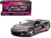 2020 Chevrolet Corvette Stingray Gray Metallic with Pink Carbon Hood and Top "Pink Slips" Series 1/24 Diecast Model Car by Jada - Minihomy