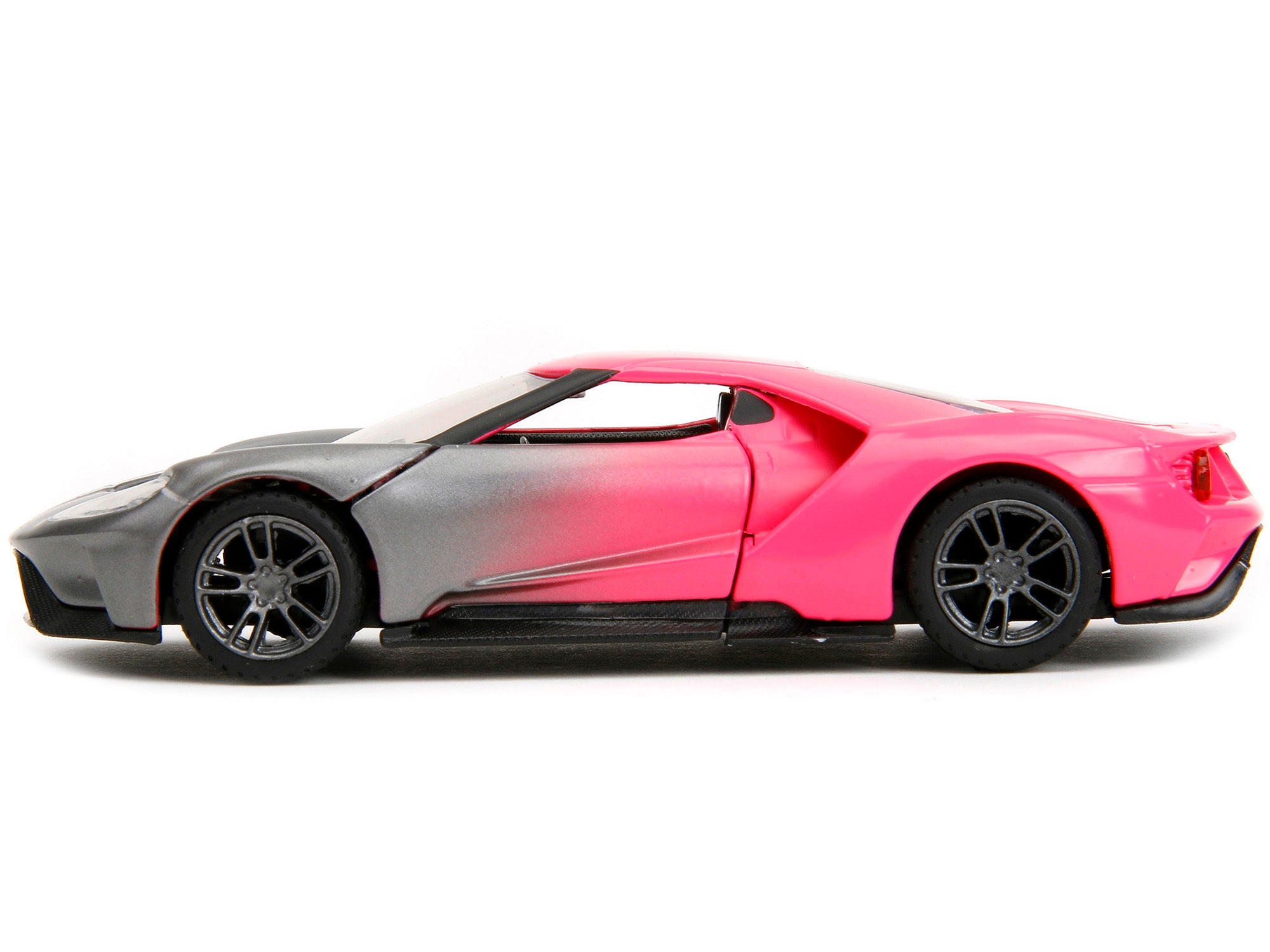 2017 Ford GT Gray Metallic and Pink Gradient "Pink Slips" Series 1/32 Diecast Model Car by Jada - Minihomy